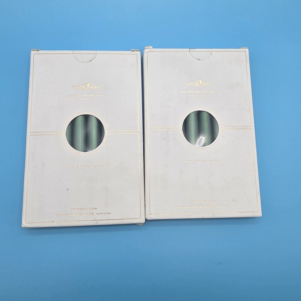 UNIQOOO Sealing Wax Sticks Green 2 Box Set New